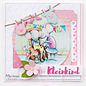 Marianne Design 2x A4, picture sheets, cute baby mouse "Hetty"