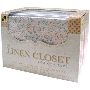 DCWV und Sugar Plum DCWV, linen closet, box with 40 cards, 40 envelopes, format A2!