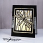 Penny Black Stamping template: Dragonfly in frame