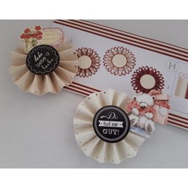 Komplett Sets / Kits Craft Kit: set di materiale per 6 pz rosette, D: 8 cm, 160 g