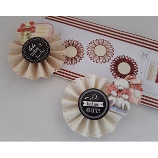 Komplett Sets / Kits Craft Kit: material set for 6 pcs rosettes