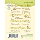 Leane Creatief - Lea'bilities und By Lene Silicone stamp texts German