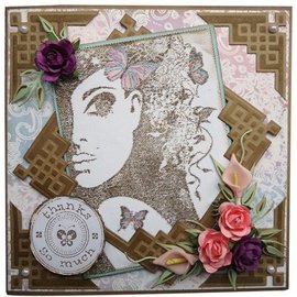 Joy!Crafts / Jeanine´s Art, Hobby Solutions Dies /  Gjennomsiktige stempler, Silhouette Lady