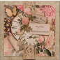 LaBlanche Designerpapir, 30,5 x 30,05 cm, trykt på begge sider, blomstercollage