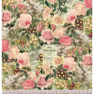 LaBlanche Designer paper, 30.5 x 30.05 cm, printed on both sides, flower collage