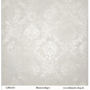 LaBlanche Designer paper, 30.5 x 30.05 cm, printed on both sides, flower collage