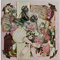 LaBlanche Designerpapir, 30,5 x 30,05 cm, trykt på begge sider, blomstercollage