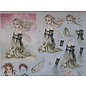 3D punching sheet: pretty elves, fairies, fairy tales