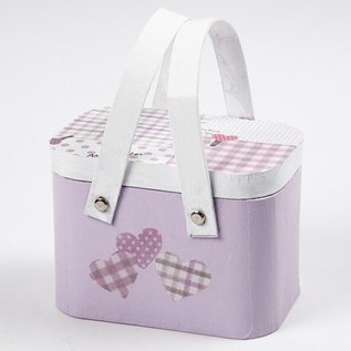 Objekten zum Dekorieren / objects for decorating Picnic basket, size 15.1x10x10.9 cm, 1 pc.