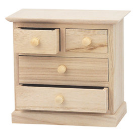 Holz, MDF, Pappe, Objekten zum Dekorieren 1 houten kast voor het versieren en opbergen van linten, versieringen etc.