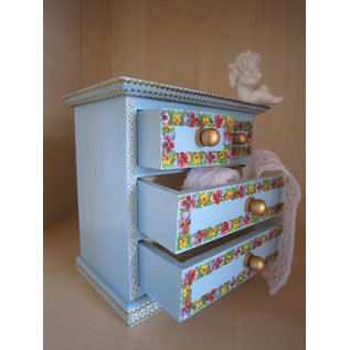 Holz, MDF, Pappe, Objekten zum Dekorieren 1 wooden cabinet, for decorating and storing ribbons, embellishments, etc.