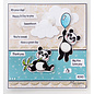 Marianne Design Eline's dyr - Pandas, frimærker og stempelskabeloner pakkeformat: 150 x 210 mm