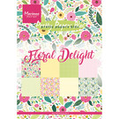 Marianne Design Designerblock, Floral Delight, A5, 4 x 8 designs