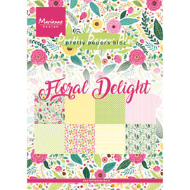 Marianne Design Designer pad, Floral Delight, A5, design 4x8