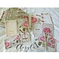 Stamperia, Papers for you  und Florella Bloc de papier pour cartes et scrapbook, format 30,5 x 30,5 cm, "Letters & Flowers"