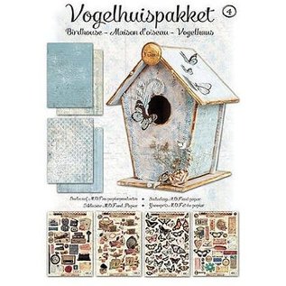 Studio Light NEU! Vogelhaus Bastelpackung komplett mit MDF und Papier