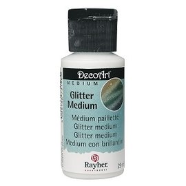 Textile paint, 29 ml bottle, glitter, dries crystal clear!