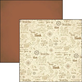 Karten und Scrapbooking Papier, Papier blöcke Bloc design, Neverland 30,5 x 30,5 cm, 16 motifs avec feuille de couverture (8 imprimés des deux côtés)