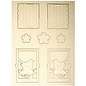 BASTELSETS / CRAFT KITS Houten knutselset vogelhuwelijk, 8,3x7,8x15,5cm, 19 stuks