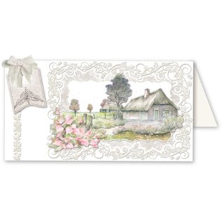 BASTELSETS / CRAFT KITS 2 coffrets artisanaux oniriques, pour 12 cartes ! Maisons de campagne !