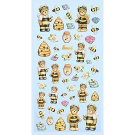 STICKER / AUTOCOLLANT Creapop SOFTY-Stickers Abeilles rigolotes