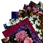 Docrafts / Papermania / Urban Carta a motivi, fiori scuri, 15,5 x15,5 cm, 50 fogli!! 160 gsm!