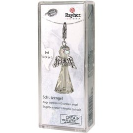 Craft kit Crystal Guardian Angel, 3.2 x 2 cm with carabiner, moonstone