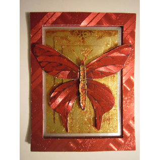 A4 sheet, Dufex, 3D in metal engraving, butterflies
