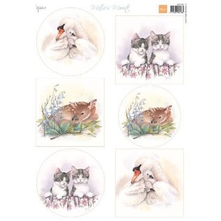 Marianne Design Picture sheet, A4, Mattie's most beautiful animal pictures