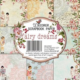 decorer Fairy Dreams, 15 x 15 cm, papirsett,