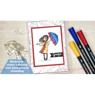 Nellie Snellen Stamp + punching template, "Just Me Autumn weather"