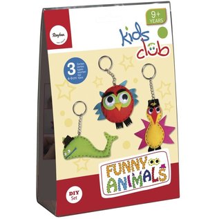 Kit de manualidades: Animales divertidos, 4-9 cm, 3 tipos