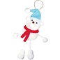 Kinder Bastelsets / Kids Craft Kits Pom pom set amuletos de la suerte en selección reno, Papá Noel, oso polar