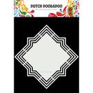 Dutch DooBaDoo Pochoir d'art, Dutch Shape Art Lola, 210 x 210 mm