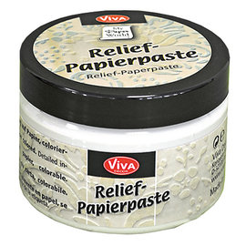 VIVA DEKOR (MY PAPERWORLD) Pâte de papier relief, vieux blanc, 150 ml