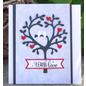 Wild Rose Studio`s Wild Rose Studio`s stempling og preging sjablong "Kjærlighet Bird Tree"