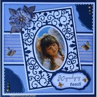 Punch stencils, Vintasia, decorative frames with owls