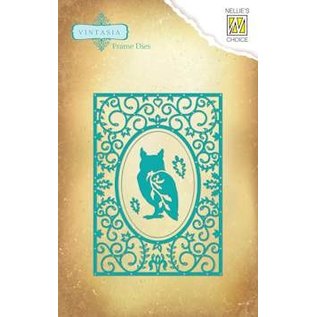 Punch stencils, Vintasia, decorative frames with owls