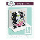 CREATIVE EXPRESSIONS und COUTURE CREATIONS Stanzschablonen, Popup Karten gestalten, 13,3 x 14,7 cm