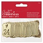 Docrafts / Papermania / Urban Papermania, wooden labels, with number, 1 to 24, advent calendar, Christmas,