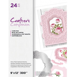 Crafter's Companion Fancy Panel Aperture Diorama, A4, Papierblock mit 24 Stanzbogen!