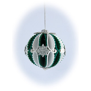 Leane Creatief - Lea'bilities und By Lene Cutting stencils, 3D decoration Christmas balls