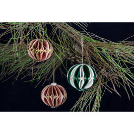 Leane Creatief - Lea'bilities und By Lene Plantillas de corte, diseño de bolas de Navidad decorativas 3D