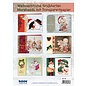 Cards, craft set, moreheads for 6 Christmas greeting cards with transparent paper