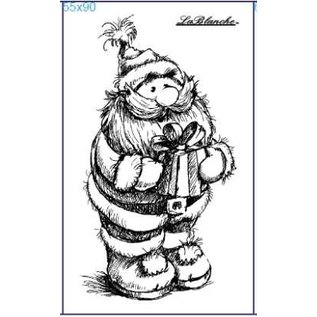 LaBlanche Stamp, Santa Claus with gift or Santa Claus with fir tree