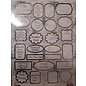 Embellishments / Verzierungen Die cut sheets with labels