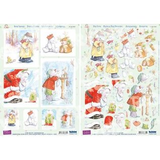 3D die cut set, Humphrey`s Corner, Christmas