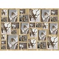 DECOUPAGE AND ACCESSOIRES Decoupage paper, 10 sheets, animals in winter 25x35cm each