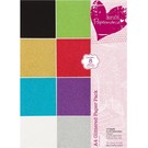 Karten und Scrapbooking Papier, Papier blöcke A4-papir pad Glitter