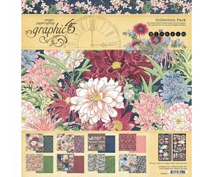 Graphic 45, Blossom Collection, designer papieren blok + sticker -   Nederlands